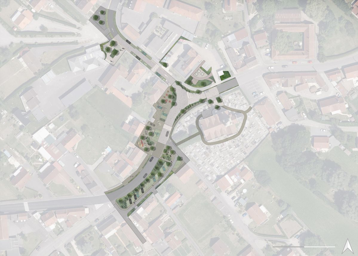 Guarbecque, le centre bourg